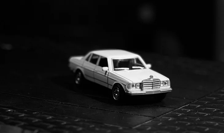 a white toy car