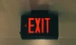 An exit sign 